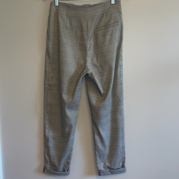 TOP SHOP | Glen Plaid Cuffed Trousers - sz 6 - Picture 6 of 12